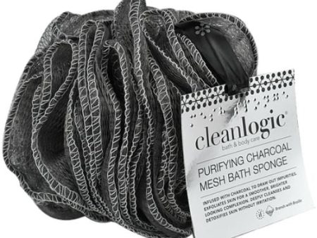 CLEANLOGIC - Purifying Charcoal Mesh Bath Sponge - 1 Count For Cheap