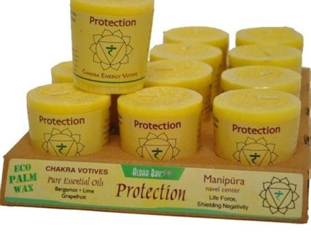 ALOHA BAY - Chakra Votive Candles Protection - 12 x 2 oz. Candles Online