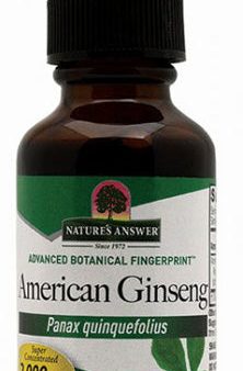 NATURE S ANSWER - American Ginseng Root Alcohol-Free - 1 fl. oz. (30 ml) Supply