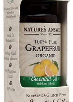 NATURE S ANSWER - Essential Oil Organic Grapefruit - 0.5 fl. oz. (15 ml) For Cheap