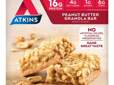 ATKINS - Advantage Peanut Butter Granola Bars - 5 x 1.7 oz. Bars Online Sale