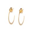 <!--ER823-->crescent hoop studs Fashion