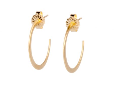 <!--ER823-->crescent hoop studs Fashion