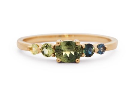 Edie Oval Sapphire Ring For Sale