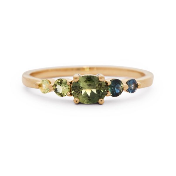 Edie Oval Sapphire Ring For Sale