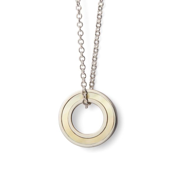 Orbit Pendant   Honey Mother of Pearl Hot on Sale