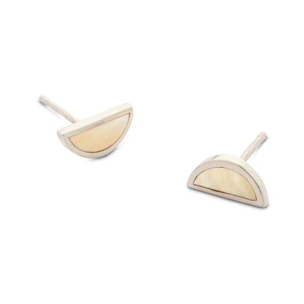 One Half Studs   Honey Mother of Pearl Cheap