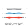 Stainless Steel DECISION TREE KIT - UNIVERSAL CURETTE Hot on Sale