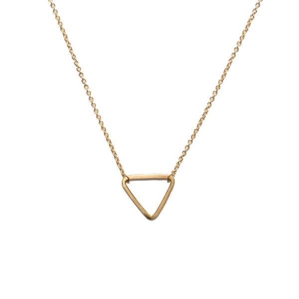 <!--NK882-->mini triangle necklace on Sale