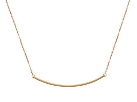 <!--NK769-->curved slinky bar necklace Fashion