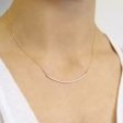 <!--NK769-->curved slinky bar necklace Fashion