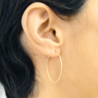 <!--ER614-->small oval dainty hoop earrings on Sale