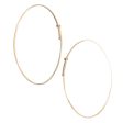 <!--ER615-->oval dainty hoop earrings Sale