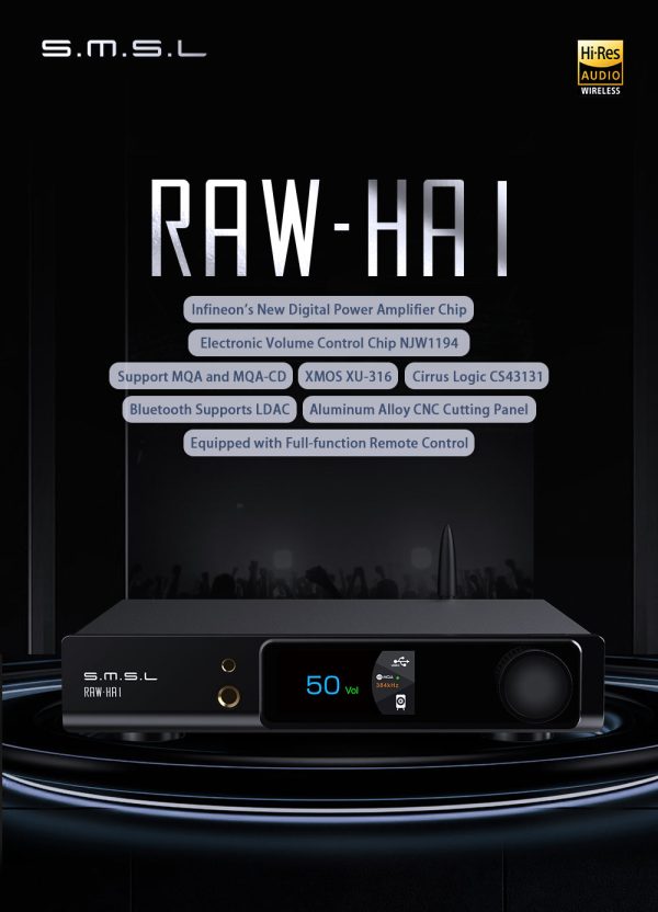 SMSL RAW-HA 1 Headphone Amplifier Hot on Sale