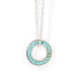 Orbit Pendant   Number 8 Turquoise Sale