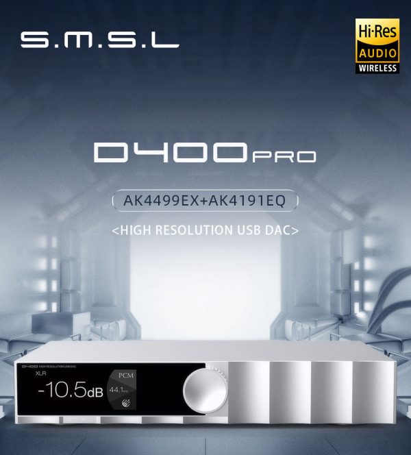 SMSL D400 Pro High Resolution USB Desktop DAC Hot on Sale