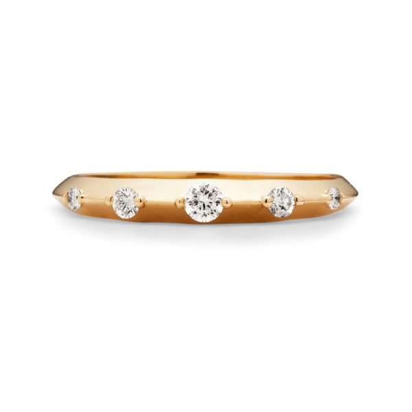 Floe Five Diamond Ring Hot on Sale