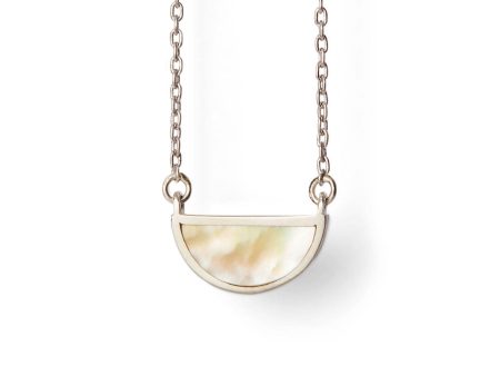 One Half Pendant   Honey Mother of Pearl For Sale