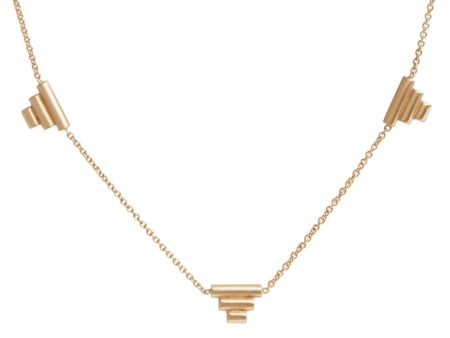 <!--NK233--> triple ziggurat necklace For Discount