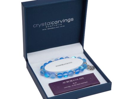 Blue Aurora Glass TOL Charm Bracelet Fashion