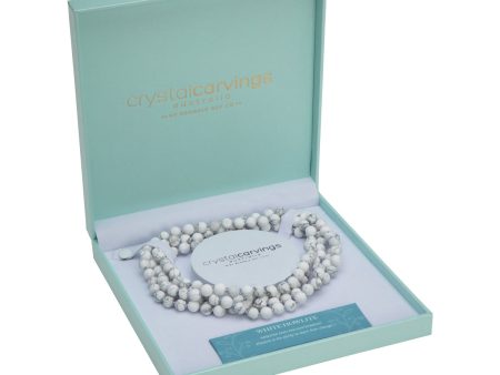 White Howlite Naturals Necklace 62  Online