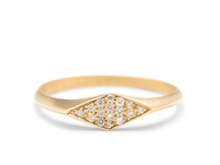 <!--RG554pave-->pave flat top ridge ring Hot on Sale