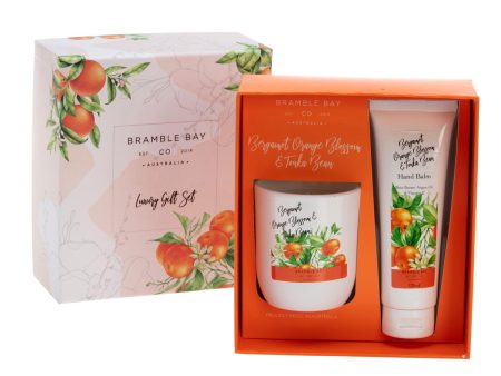 Gift Box Bergamot, Orange Blossom & Tonka Bean (Hand Balm and Votive Candle) Discount