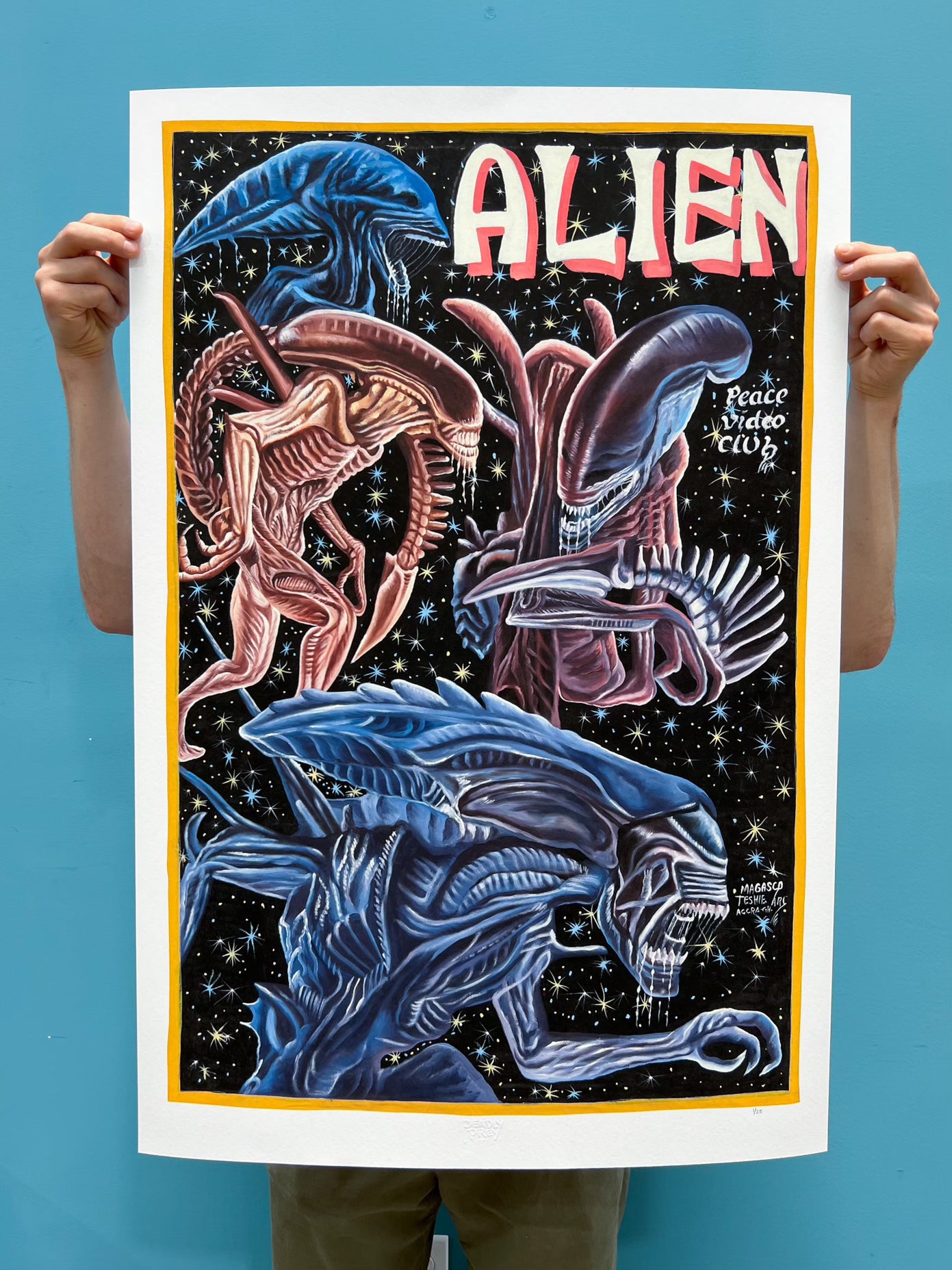 Alien - Archival Giclée Print from Static Medium by Magasco (Artist’s Proof) For Sale