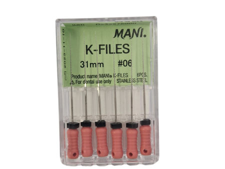 MANI K-files 31MM 6pcs box For Cheap