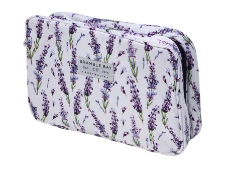 Australian Linen Lavender Fields Hang Fold Cosmetic Bag Hot on Sale