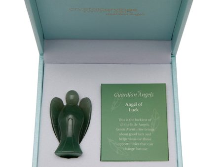 Natural Stone Guardian Angel - Green Aventurine Online