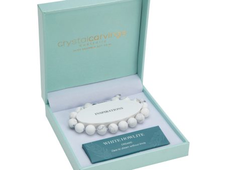 White Howlite Naturals Bracelet on Sale