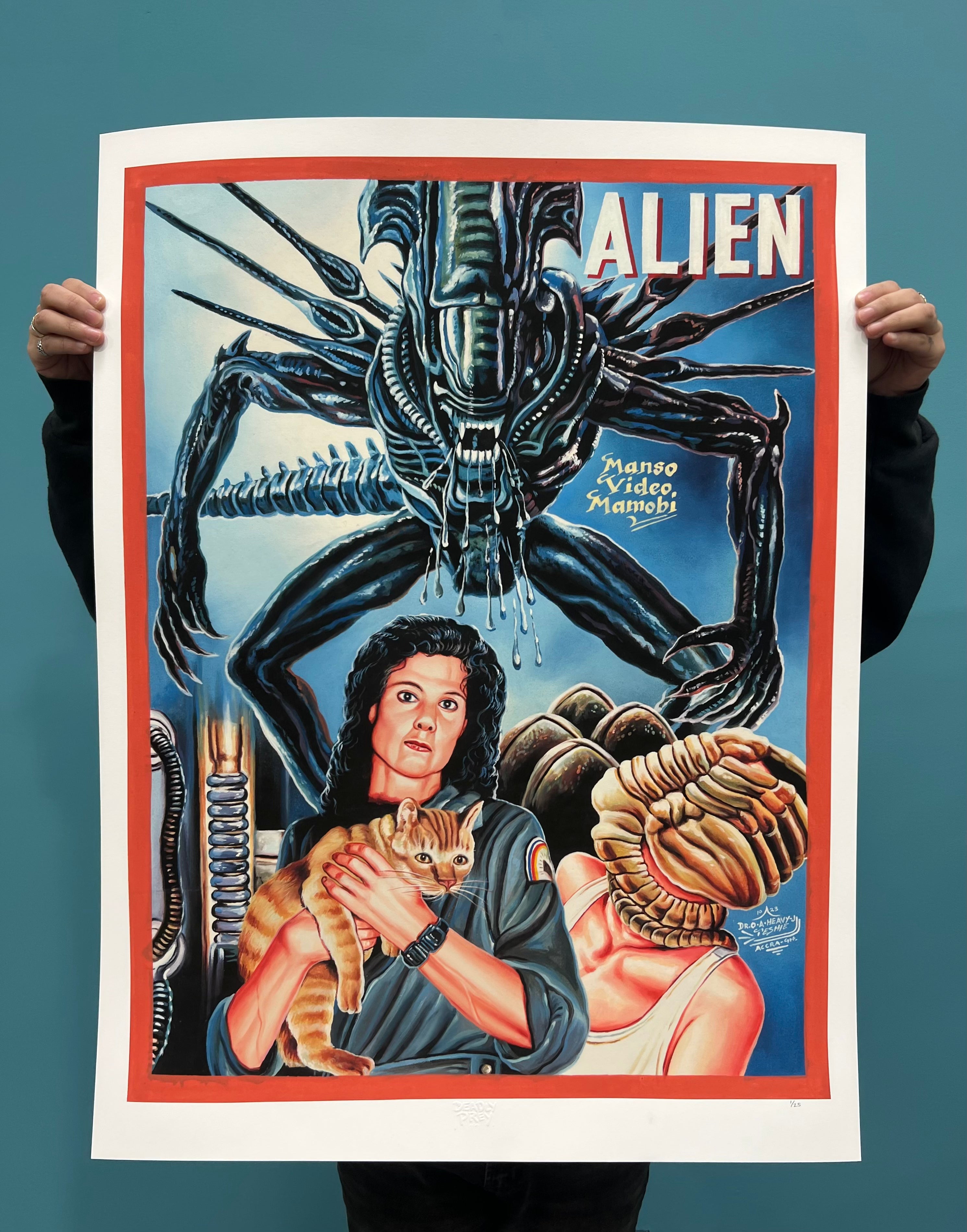 Alien - Limited Edition Archival Giclée Print from Static Medium by Heavy J For Discount