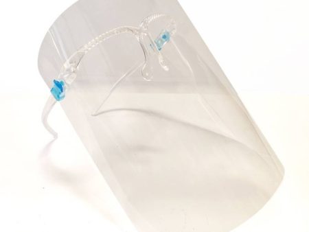 Protective face shield with a spectacle frame Cheap