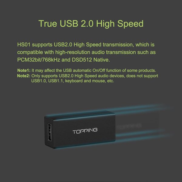 TOPPING HS01 USB 2.0 High Speed Audio Isolator Online now