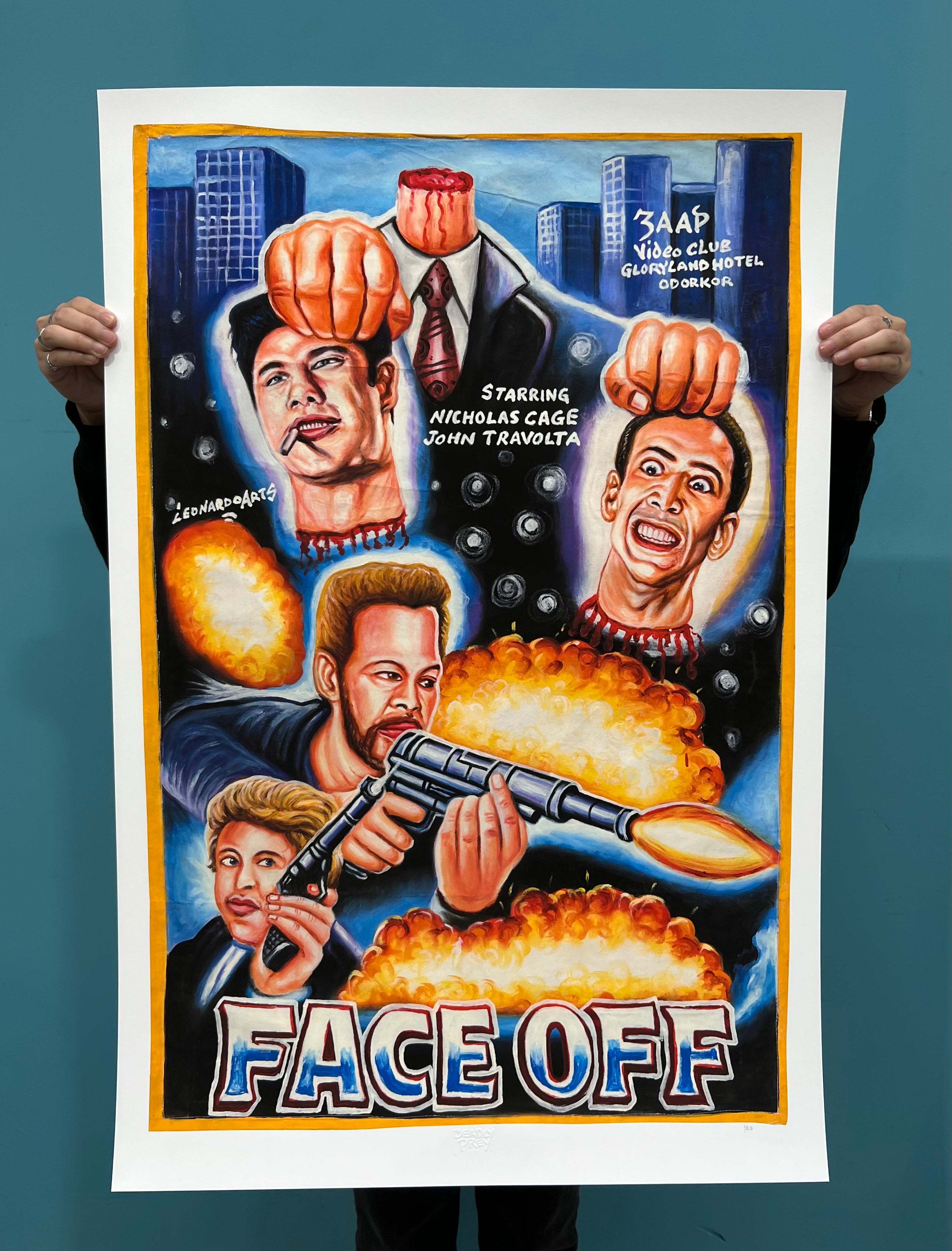 Face Off - Limited Edition Archival Giclée Print from Static Medium by Leonardo Online Sale